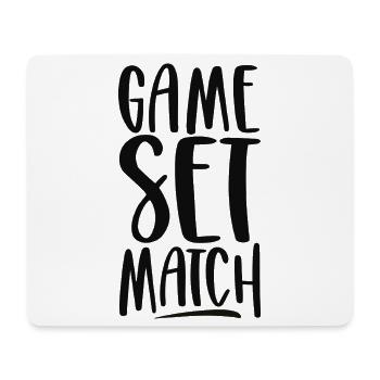 Jeu Set Match - Tapis de souris (format paysage) - blanc - Devant
