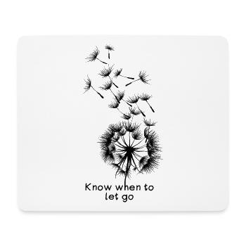 Abstrakte geometrische löwenzahn kunst illustration - Mousepad (Querformat) - Weiß - Vorne