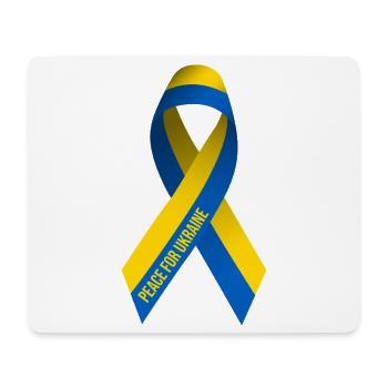Ukraine Peace Ribbon - Mouse Pad (horizontal) - white - Front
