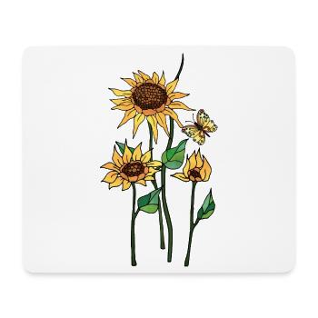 Blumen - Mousepad (Querformat) - Weiß - Vorne
