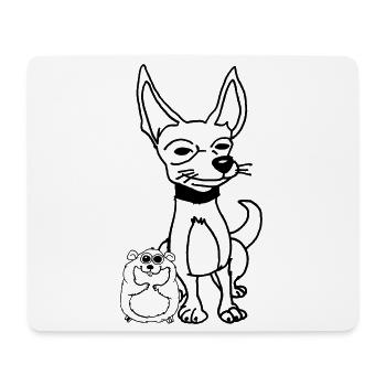 Design abstrait fluide coloré - Tapis de souris (format paysage) - blanc - Devant