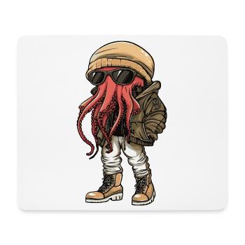 Qualle Cool Winter - Mousepad (Querformat) - Weiß - Vorne