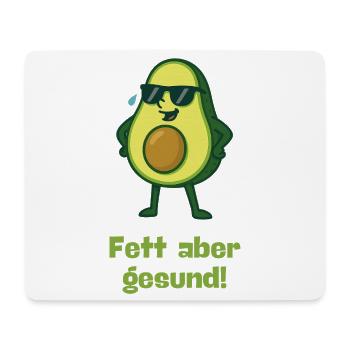 Avocat Lunettes de soleil Gros mais sain Dessin animé - Tapis de souris (format paysage) - blanc - Devant