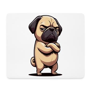 Mops Möpse Mopsbesitzer Mopsliebhaber Mopshalter - Mousepad (Querformat) - Weiß - Vorne