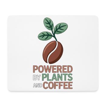 Nutritionist Powered By Plants And Coffee Dietary - Mouse Pad (horizontal) - white - Front