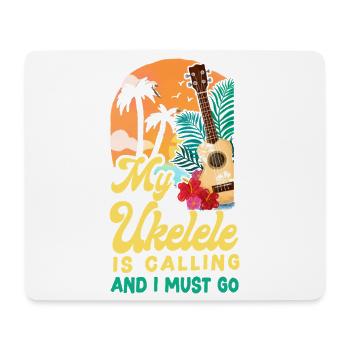 Hawaiian Ukulele Uke My Ukulele Is - Mousepad (Querformat) - Weiß - Vorne
