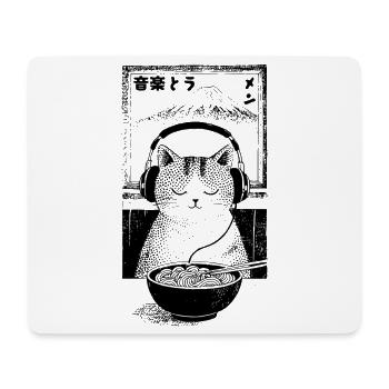 Ramen Fuji Kitten - Mouse Pad (horizontal) - white - Front