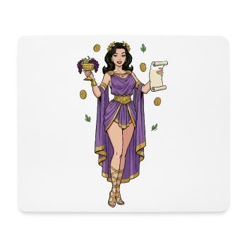 Femme grecque avec des raisins - Tapis de souris (format paysage) - blanc - Devant