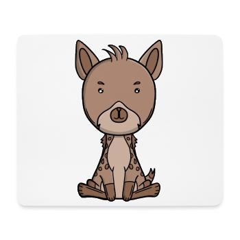 Cute Hyena Adorable Kawaii Safari Animal  - Mouse Pad (horizontal) - white - Front