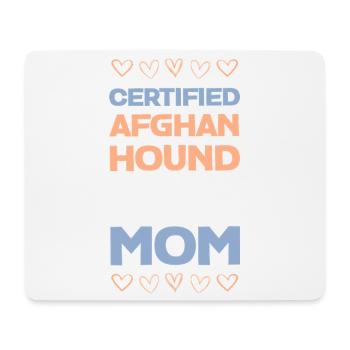 Zertifizierte Afghan Hound Mom - Mousepad (Querformat) - Weiß - Vorne