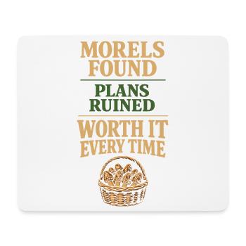 Morchelpilz-jäger Wilde Morchelpilze Auf - Mousepad (Querformat) - Weiß - Vorne