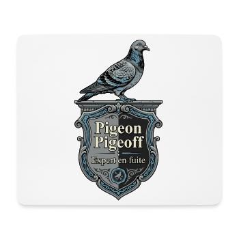 Pigeon Pigeoff Expert en Fuite - Mousepad (Querformat) - Weiß - Vorne