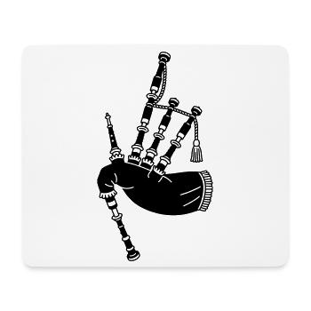 Dudelsäcke - Mousepad (Querformat) - Weiß - Vorne