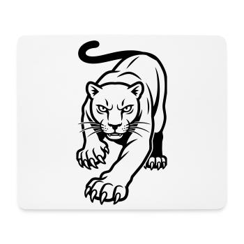Panther - Mousepad (Querformat) - Weiß - Vorne