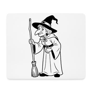Hexe - Mousepad (Querformat) - Weiß - Vorne