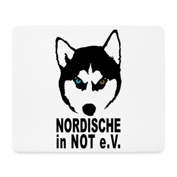 Nordische in Not e.V. - Mousepad (Querformat) - Weiß - Vorne