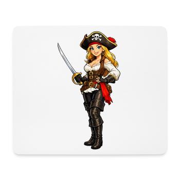 Pirate blond - Tapis de souris (format paysage) - blanc - Devant