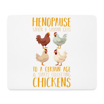 Élevage de coqs, volaille, poulet - Tapis de souris (format paysage) - blanc - Devant