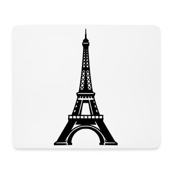 Tour Eiffel - Tapis de souris (format paysage) - blanc - Devant