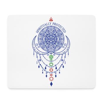 Spiritualité Géométrie Sacrée Protégée Spirituellement - Tapis de souris (format paysage) - blanc - Devant