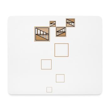 Golden Shapes - Mousepad (Querformat) - Weiß - Vorne