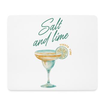 Salz Limette Fiesta - Mousepad (Querformat) - Weiß - Vorne