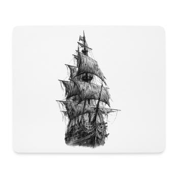 Pirate Ship Gothic Graphic - Mouse Pad (horizontal) - white - Front