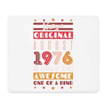 Vintage 1976: 50 years - Mouse Pad (horizontal) - white - Front