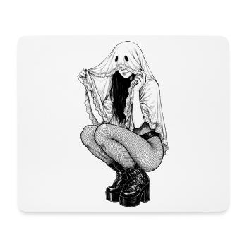Ghost Pinup Gothic Silhouette - Mouse Pad (horizontal) - white - Front