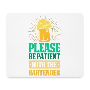Serveur Barman Barchef - Tapis de souris (format paysage) - blanc - Devant