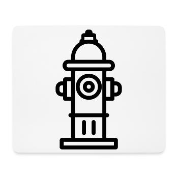 Hydrant - Mousepad (Querformat) - Weiß - Vorne