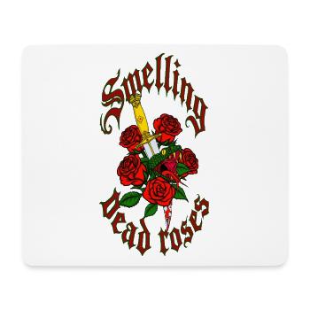 Tote Rosen Gotischer Dolch - Mousepad (Querformat) - Weiß - Vorne