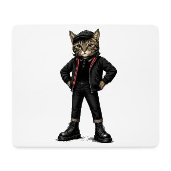  UK Katze Ska-Reggae Rockmusik Ska-Punk - Mousepad (Querformat) - Weiß - Vorne