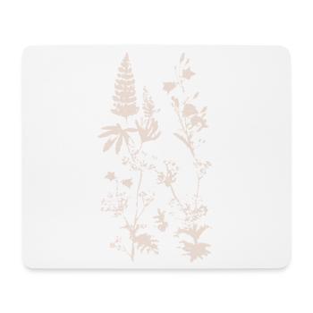 WIESENPFLANZEN - Mousepad (Querformat) - Weiß - Vorne