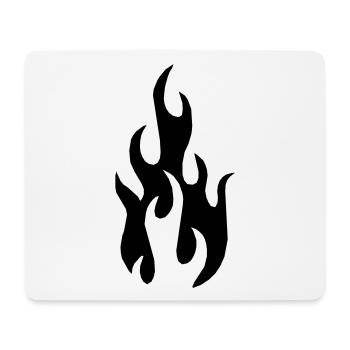 Flame - Mouse Pad (horizontal) - white - Front