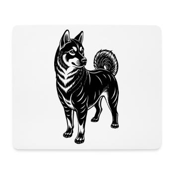 Shiba Inu - Mousepad (Querformat) - Weiß - Vorne
