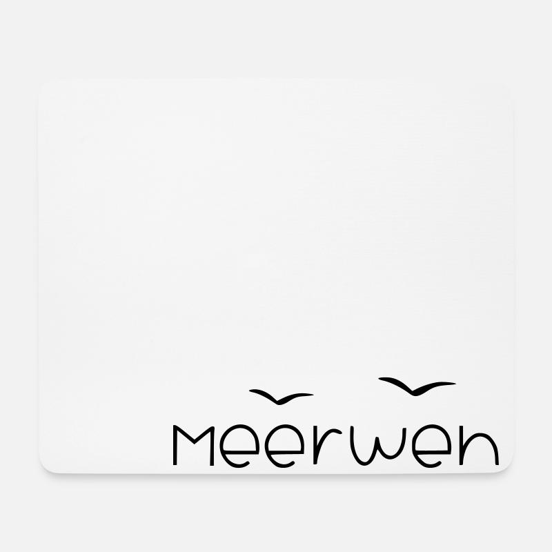 Meerweh - Mousepad (Querformat) - Weiß