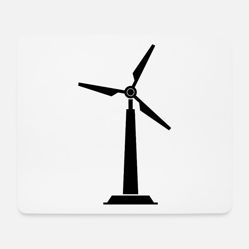 Wind turbine - Mouse Pad (horizontal) - white