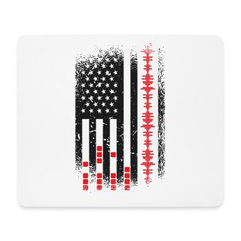 Tontechniker Audiotechniker Tonmeister Audio - Mousepad (Querformat) - Weiß - Vorne