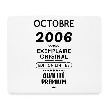 18th Birthday - October 2006 Original - Mouse Pad (horizontal) - white - Front