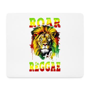 Leo Jamaica Colors Reggae Rasta Rastafari Roar - Tapis de souris (format paysage) - blanc - Devant