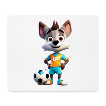 Wolf Soccer - Mouse Pad (horizontal) - white - Front
