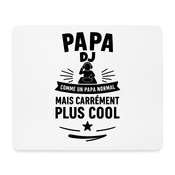 Papa DJ – Cadeau fête des pères original - Tapis de souris (format paysage) - blanc - Devant