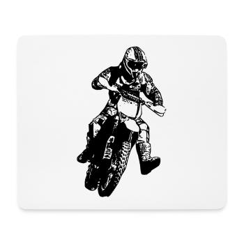 Enduro Rider - Mouse Pad (horizontal) - white - Front
