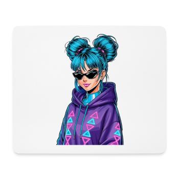 Anime Woman - Mouse Pad (horizontal) - white - Front