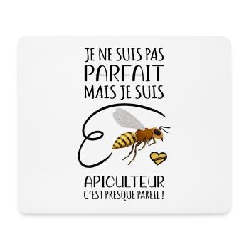 Je ne suis pas parfait mais je suis apiculteur - Tapis de souris (format paysage) - blanc - Devant