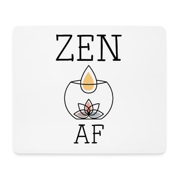 Zen AF - Tapis de souris (format paysage) - blanc - Devant