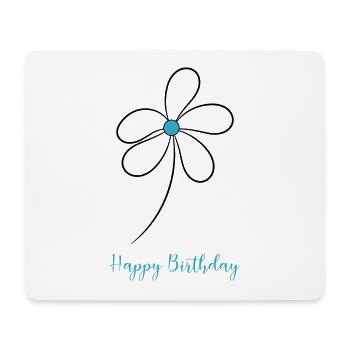 JAHRESTAG. ALLES GUTE ZUM GEBURTSTAG!. ALLES GUTE ZUM GEBURTSTAG!. - Mousepad (Querformat) - Weiß - Vorne