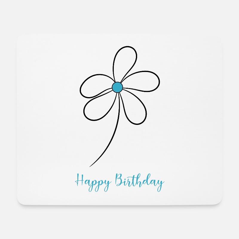 JAHRESTAG. ALLES GUTE ZUM GEBURTSTAG!. ALLES GUTE ZUM GEBURTSTAG!. - Mousepad (Querformat) - Weiß