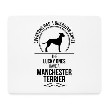 MANCHESTER TERRIER Guardian Angel Saying Wilsigns - Mouse Pad (horizontal) - white - Front